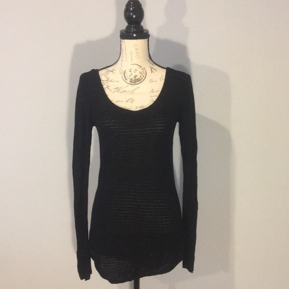 Black Express Long-Sleeve Top